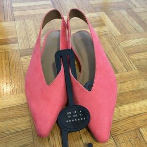 Topshop sandals peach pink